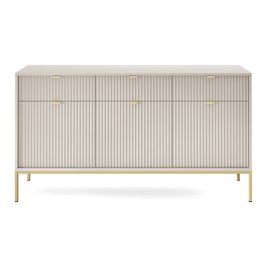 NOVA chest of drawers 154 cm, cashmere NOVA chest of drawers 154 cm, cashmere