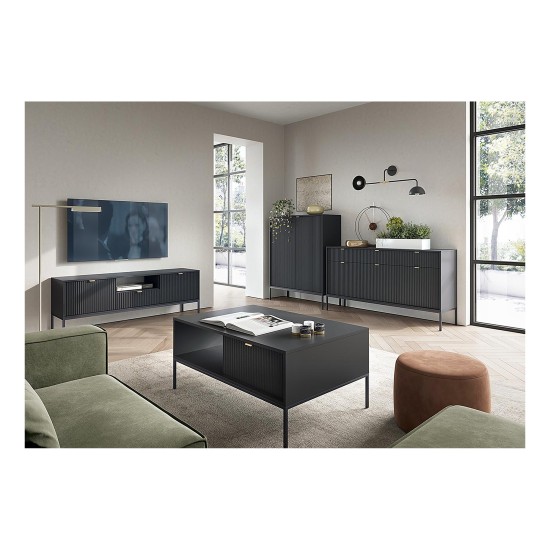 NOVA tv unit 154 cm, black NOVA tv unit 154 cm, black