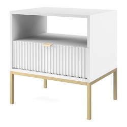 NOVA bedside table 54 cm, white