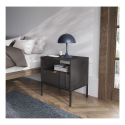NOVA bedside table 54 cm, black NOVA bedside table 54 cm, black