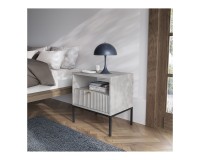 NOVA bedside table 54 cm, grey NOVA bedside table 54 cm, grey