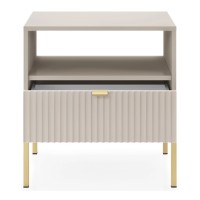 NOVA bedside table 54 cm, cashmere