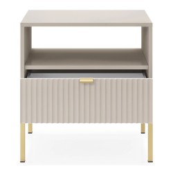 NOVA bedside table 54 cm, cashmere NOVA bedside table 54 cm, cashmere