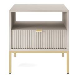 NOVA bedside table 54 cm, cashmere