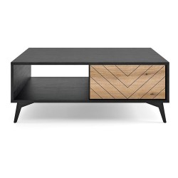 DIAMOND coffee table 104 cm, Evoke oak with black DIAMOND coffee table 104 cm, Evoke oak with black