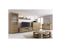 SKY tv unit with shelf 155 cm, Riviera oak