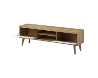 PRIMO tv unit 160 cm, white with Riviera oak