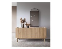 Комод BOHO 144 см, дуб ривьера с мрамором