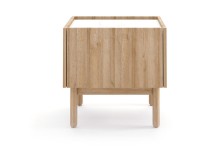 BOHO bedside table 50 cm, Riviera oak with marble