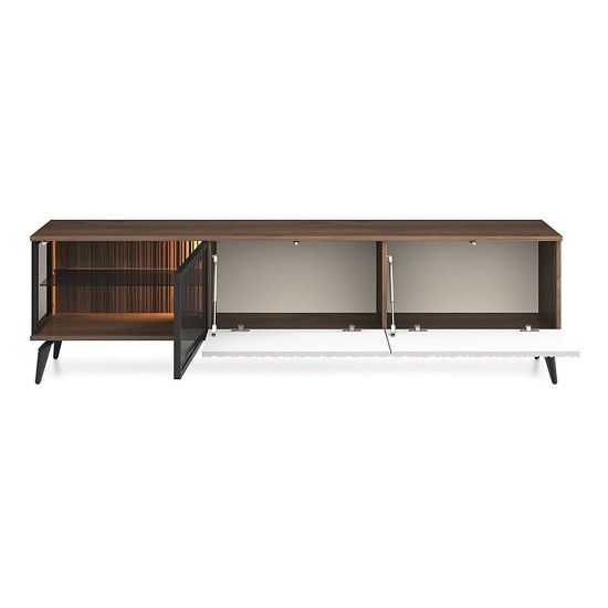 VICI tv unit 180 cm, cashmere with Warmia walnut VICI tv unit 180 cm, cashmere with Warmia walnut
