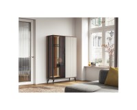 VICI display cabinet 103 cm, cashmere with Warmia walnut VICI display cabinet 103 cm, cashmere with Warmia walnut