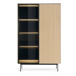 ORTA tall display cabinet 107 cm, Vicenza oak