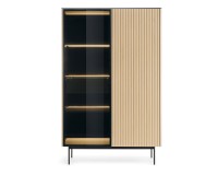 ORTA tall display cabinet 107 cm, Vicenza oak