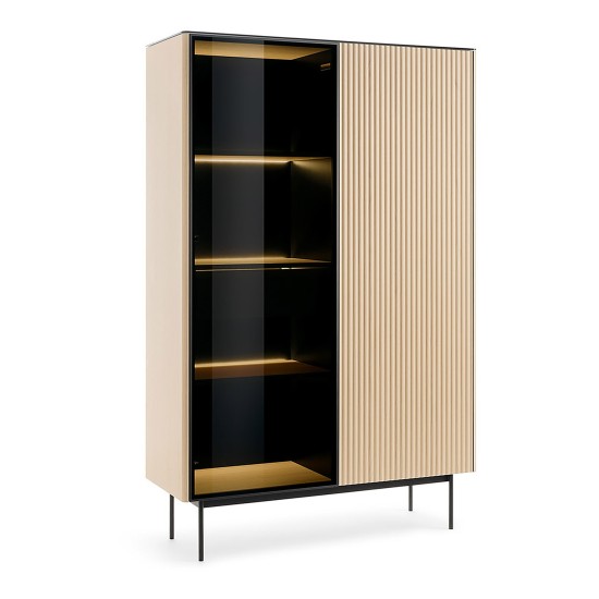 ORTA tall display cabinet 107 cm, Vicenza oak