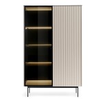 ORTA tall display cabinet 107 cm, cashmere