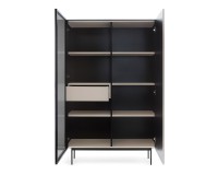 ORTA tall display cabinet 107 cm, cashmere