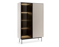 ORTA tall display cabinet 107 cm, cashmere