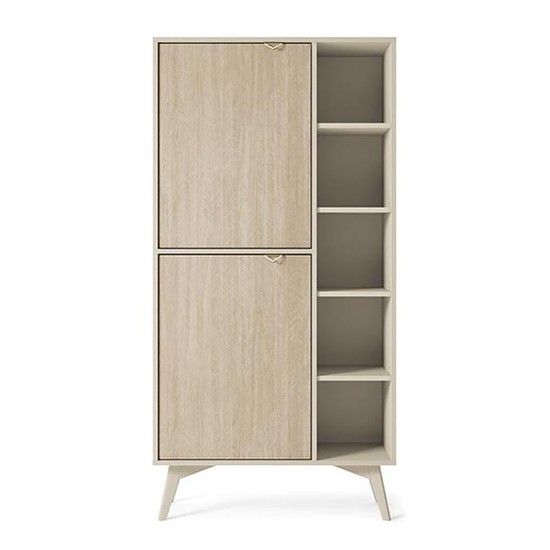 FOREST bookcase 80 cm, sand beige