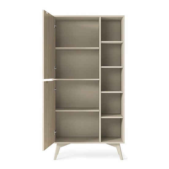FOREST bookcase 80 cm, sand beige