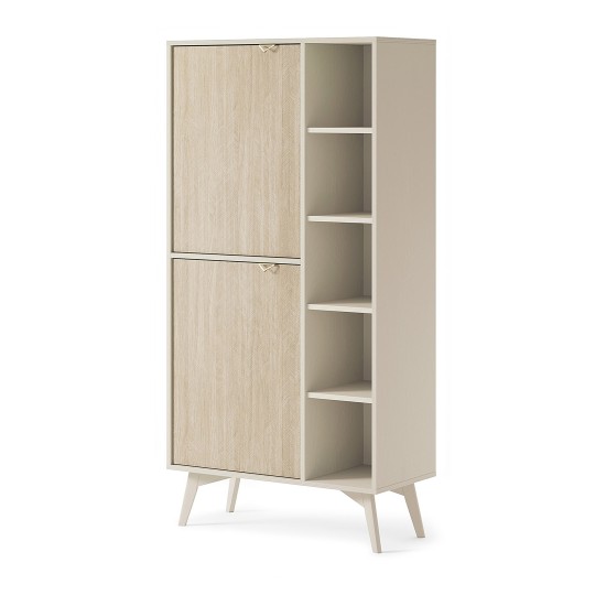 FOREST bookcase 80 cm, sand beige