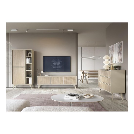 FOREST bookcase 80 cm, sand beige