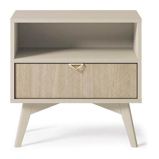 FOREST bedside table 54 cm, sand beige