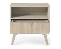 FOREST bedside table 54 cm, sand beige
