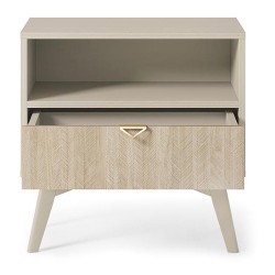 FOREST bedside table 54 cm, sand beige