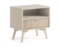 FOREST bedside table 54 cm, sand beige
