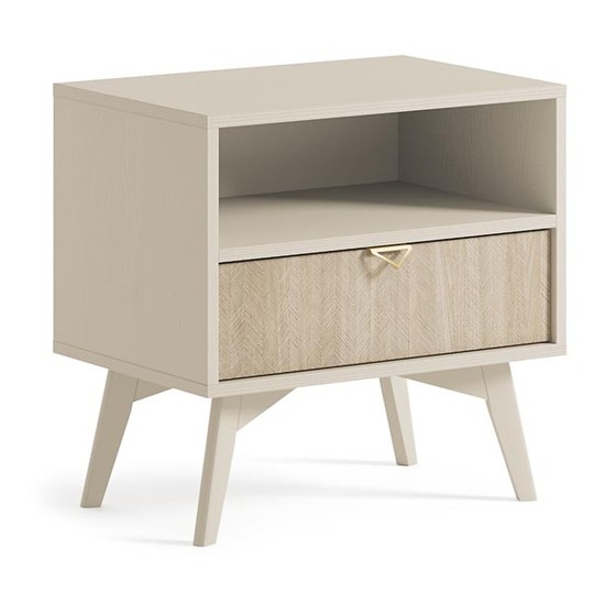FOREST bedside table 54 cm, sand beige