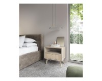 FOREST bedside table 54 cm, sand beige