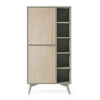 FOREST bookcase 80 cm, eucalyptus