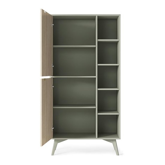 FOREST bookcase 80 cm, eucalyptus