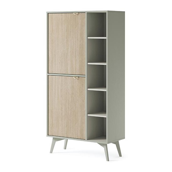 FOREST bookcase 80 cm, eucalyptus
