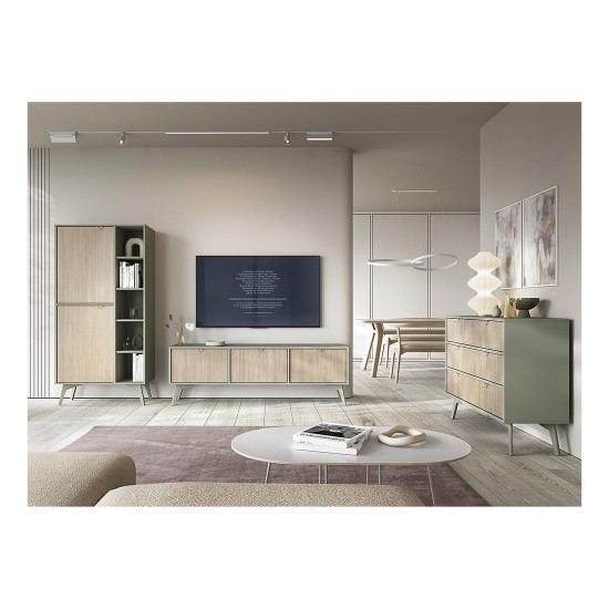 FOREST bookcase 80 cm, eucalyptus
