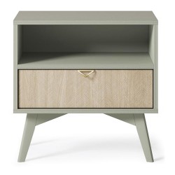 FOREST bedside table 54 cm, eucalyptus