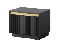 ROYAL bedside table 54 cm, black ROYAL bedside table 54 cm, black