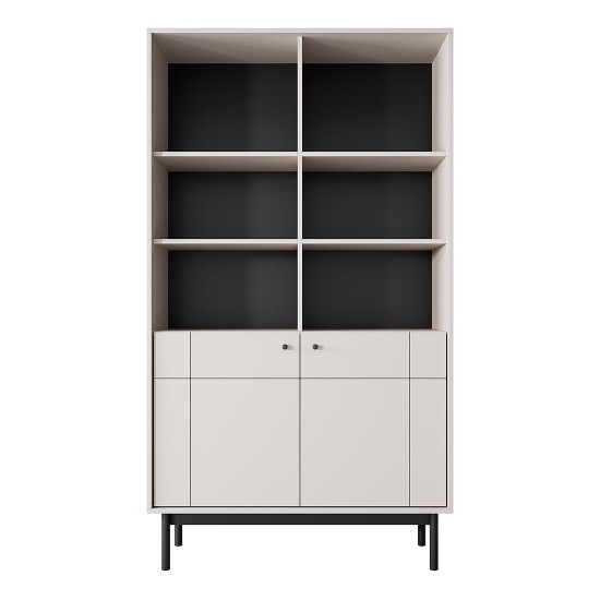JAPANDI bookcase 104 cm, cashmere