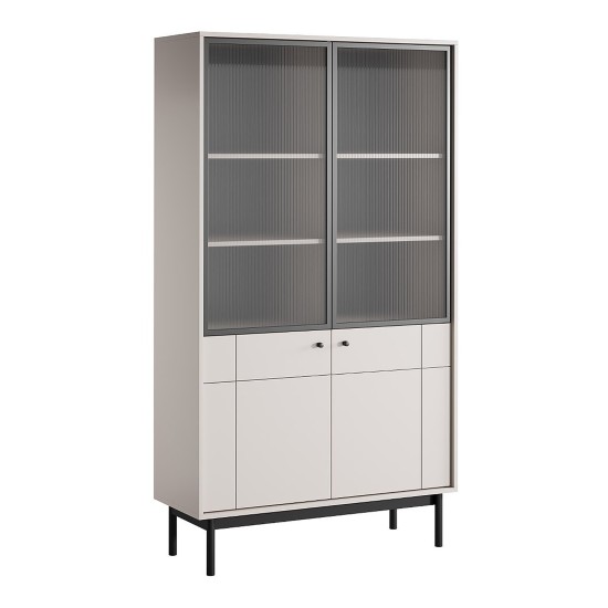 JAPANDI display cabinet 104 cm, cashmere