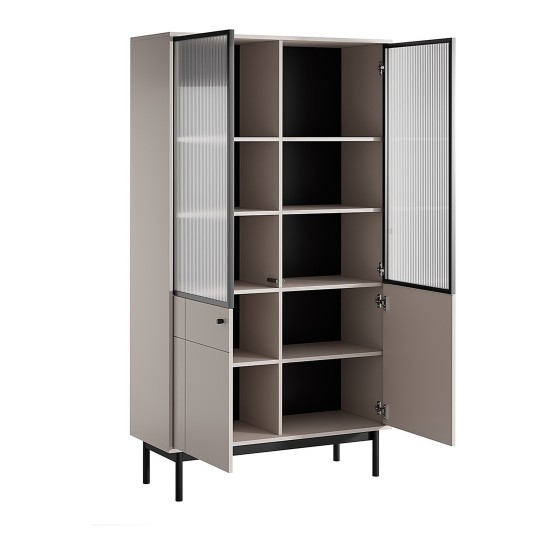 JAPANDI display cabinet 104 cm, cashmere
