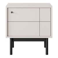 JAPANDI bedside table 54 cm, cashmere
