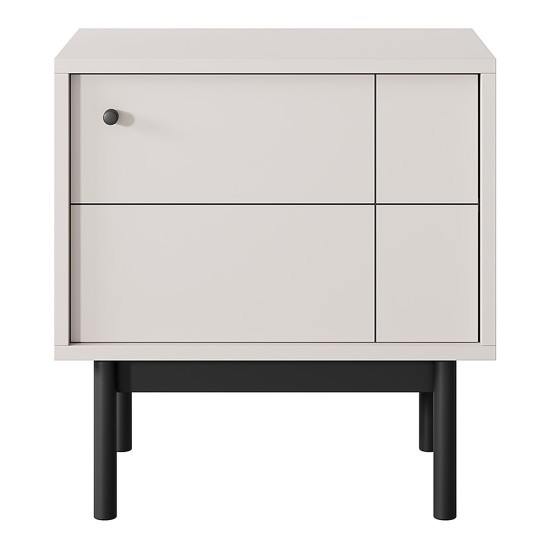 JAPANDI bedside table 54 cm, cashmere