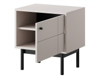JAPANDI bedside table 54 cm, cashmere