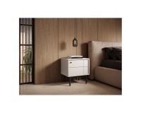 JAPANDI bedside table 54 cm, cashmere