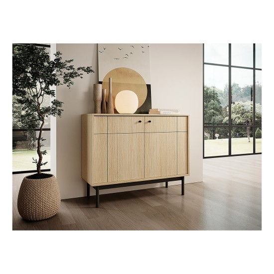 JAPANDI sideboard 104 cm, Linea oak