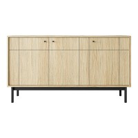 JAPANDI sideboard 154 cm, Linea oak
