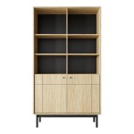 JAPANDI bookcase 104 cm, Linea oak