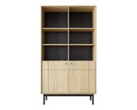 JAPANDI bookcase 104 cm, Linea oak