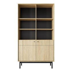 JAPANDI bookcase 104 cm, Linea oak