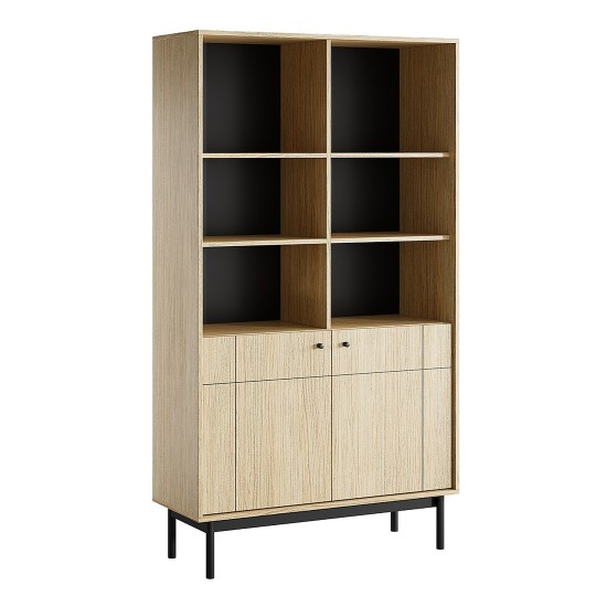 JAPANDI bookcase 104 cm, Linea oak